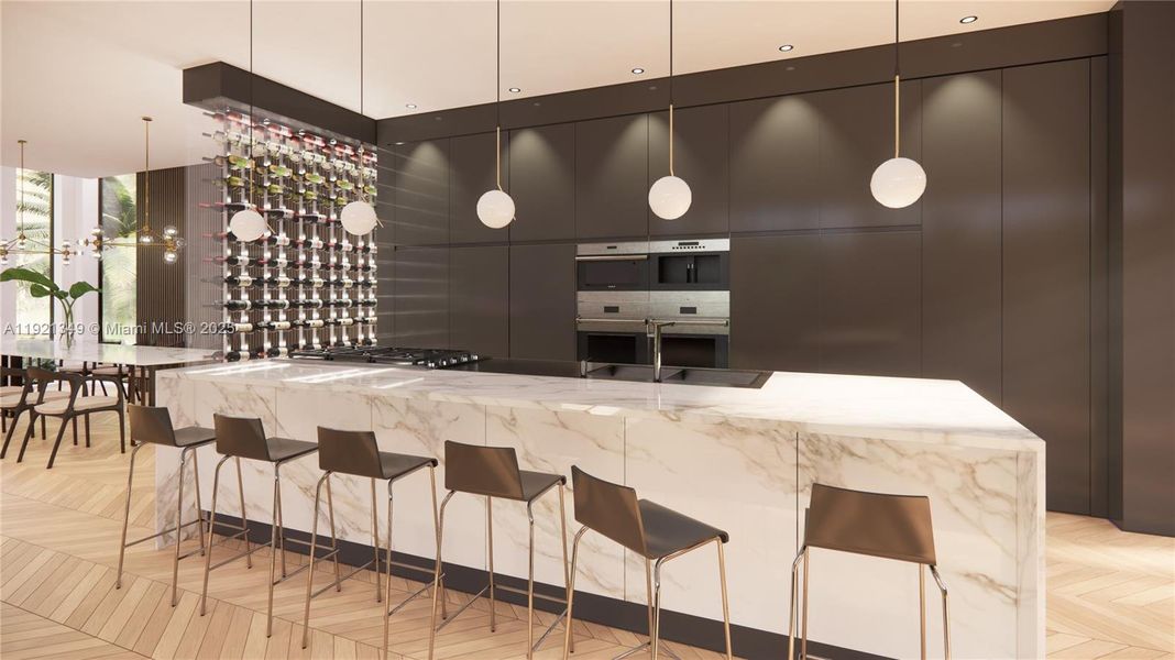 Furnished interior view inside a new home in , Miami Beach (Image 6). Furnished interior view inside a new home in , Miami Beach (Image 6).