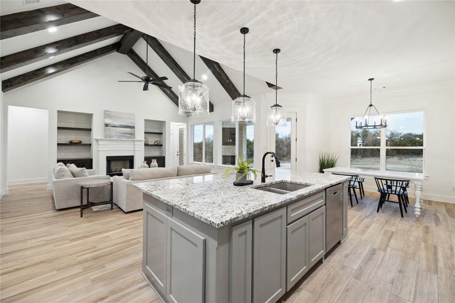 Furnished interior view inside a new home in Vintage Oaks, Weatherford (Image 13).