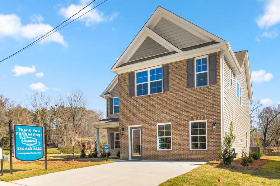 Representative exterior photo of a completed home built from the Greensboro by Keystone Homes NC in The Wilcox, Greensboro, NC (Image 33).