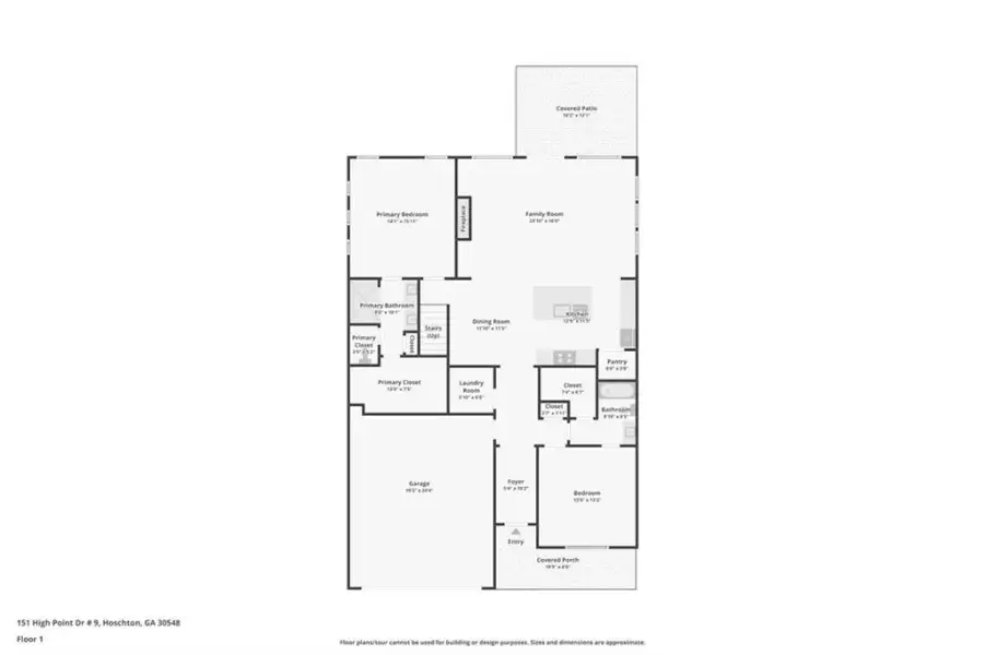 2D floor plan layout of this home in Aberdeen, Hoschton, GA (Image 5).