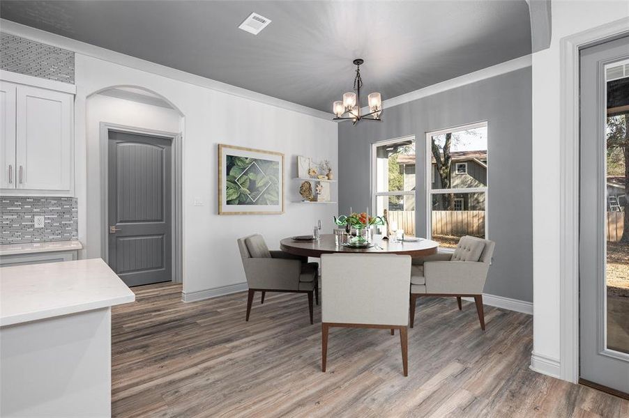 Furnished interior view inside a new home in , Enchanted Oaks (Image 20).