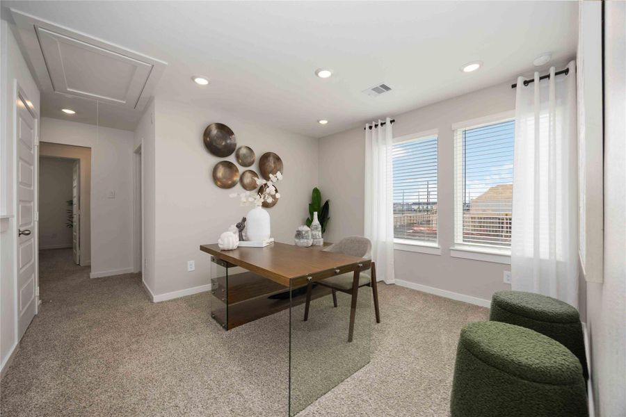 Furnished interior view inside a new home in Pinehaven, Houston (Image 18).