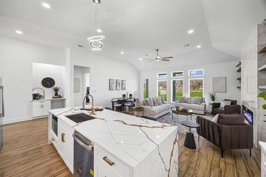Furnished interior view inside a new home in , Dayton (Image 19).