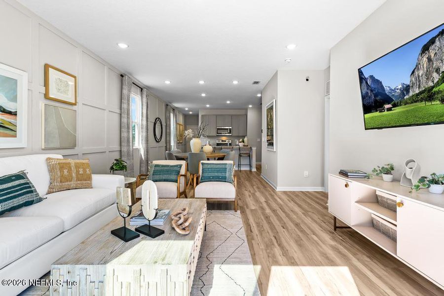 Furnished interior view inside a new home in , Jacksonville (Image 9).