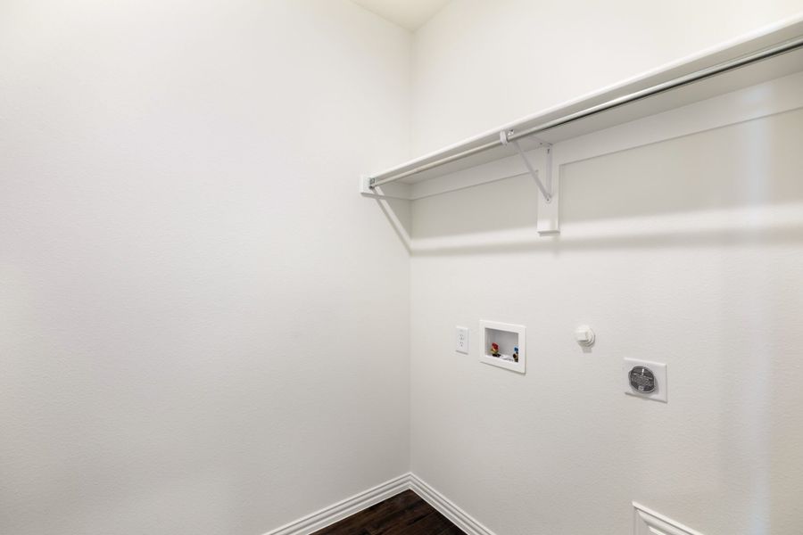 Representative unfurnished interior of a home built from the Hawthorne by UnionMain Homes in Edgewater, Fate (Image 28).