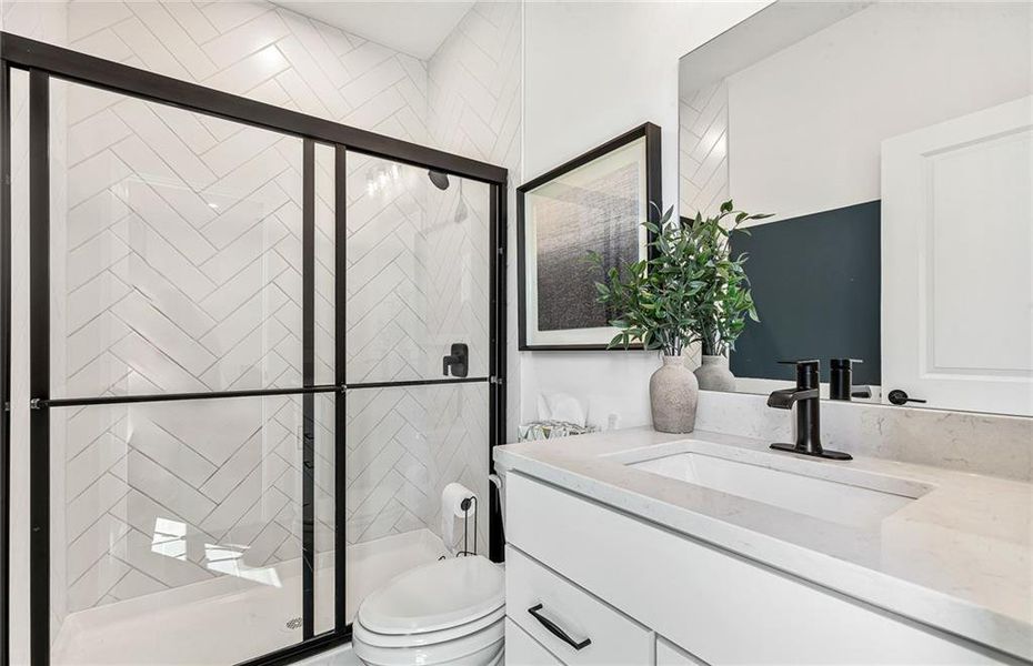 Furnished interior view inside a new home in Creekside at Skelton, Jefferson (Image 18).