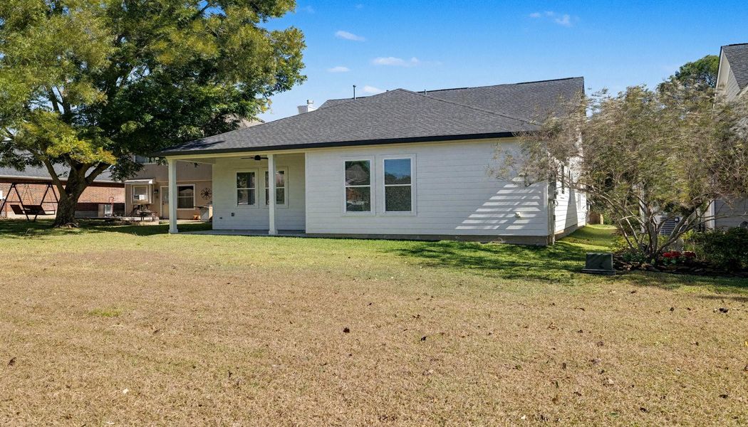 Exterior details and patio area of a home in , Willis (Image 23). Exterior details and patio area of a home in , Willis (Image 23).