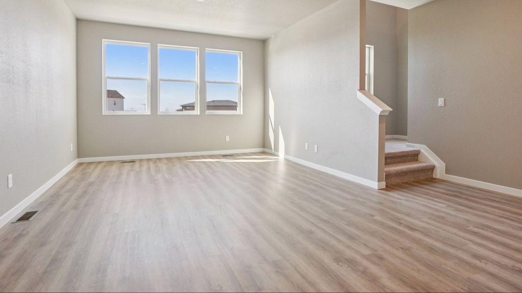 Furnished interior view inside a new home in Windler Townhomes, Aurora (Image 10).