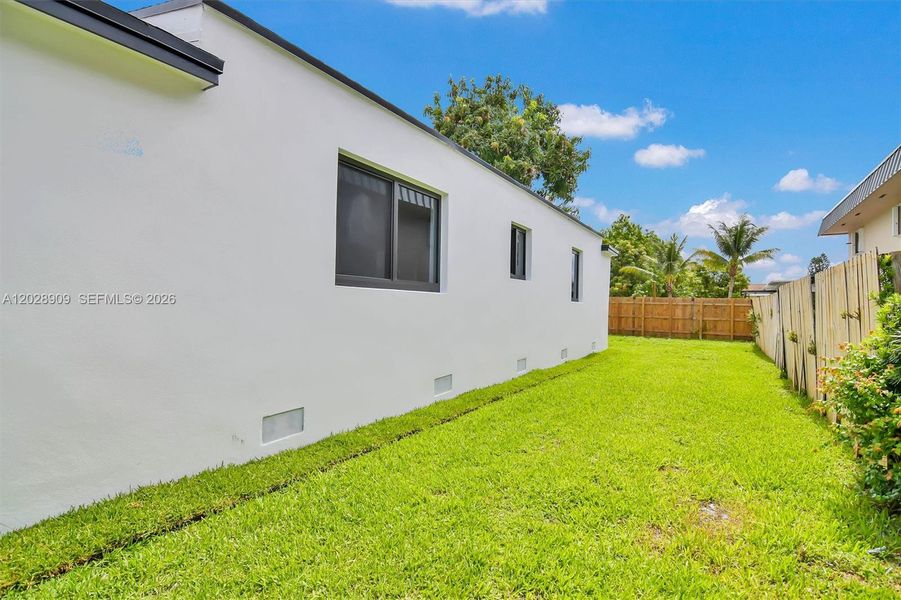 Exterior details and patio area of a home in , Miami (Image 23). Exterior details and patio area of a home in , Miami (Image 23).