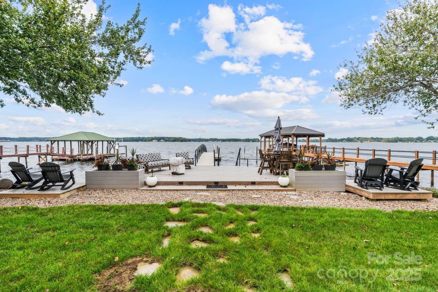 Waterfront dock enhancing lakefront living Waterfront dock enhancing lakefront living