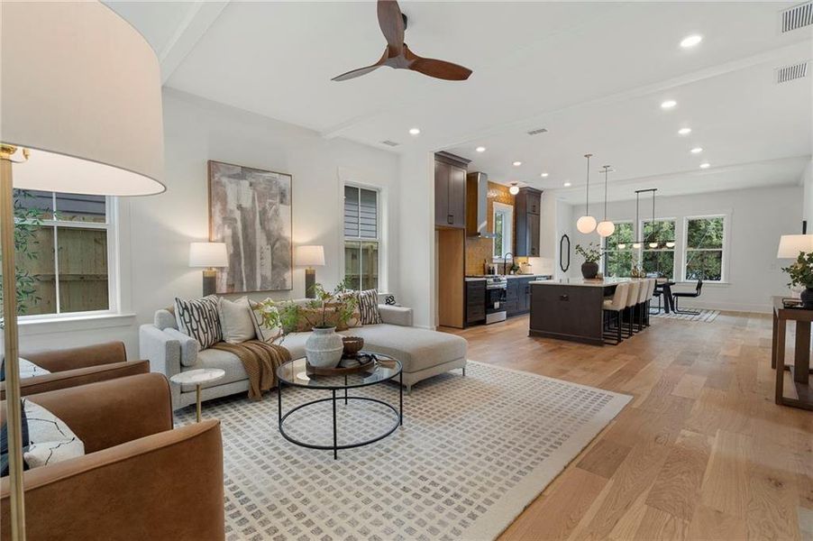 Furnished interior view inside a new home in , Atlanta (Image 32).