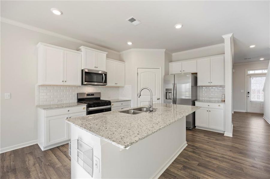 Furnished interior view inside a new home in , Braselton (Image 11). Furnished interior view inside a new home in , Braselton (Image 11).
