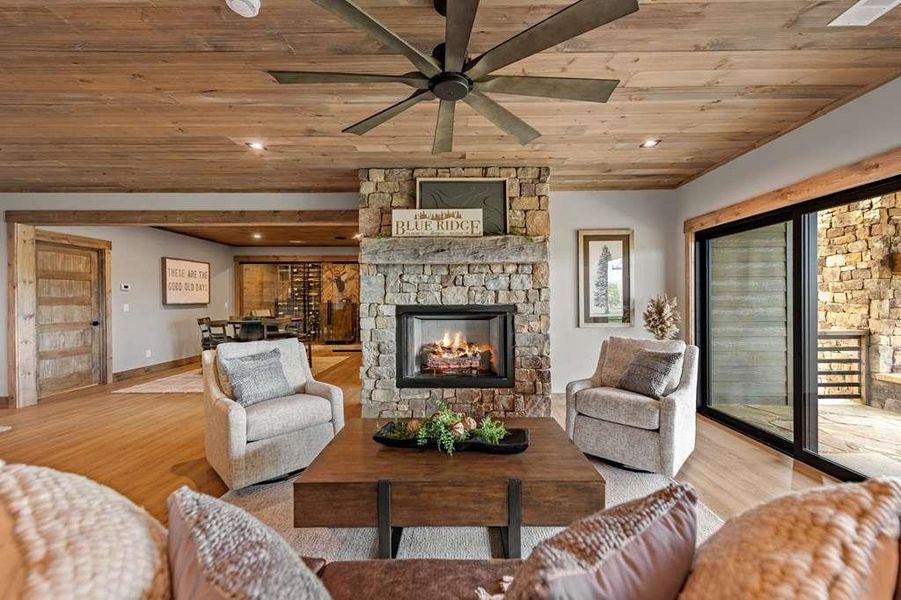 Furnished interior view inside a new home in , Blue Ridge (Image 37).
