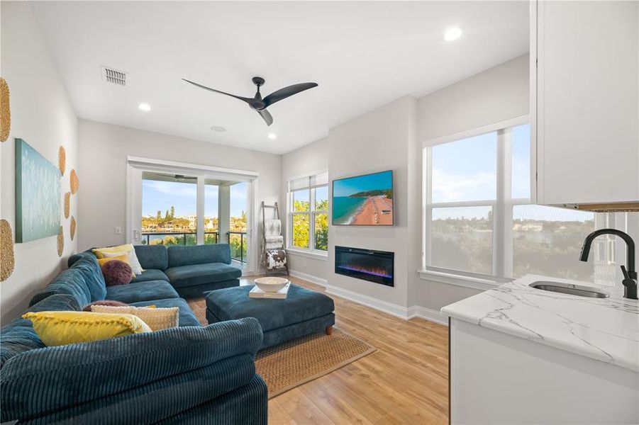 Furnished interior view inside a new home in , Flagler Beach (Image 62).