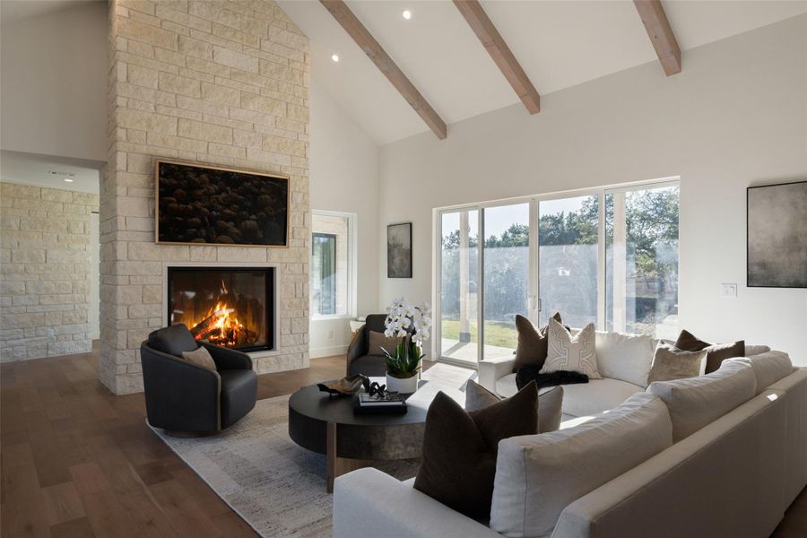 Furnished interior view inside a new home in , Dripping Springs (Image 9).