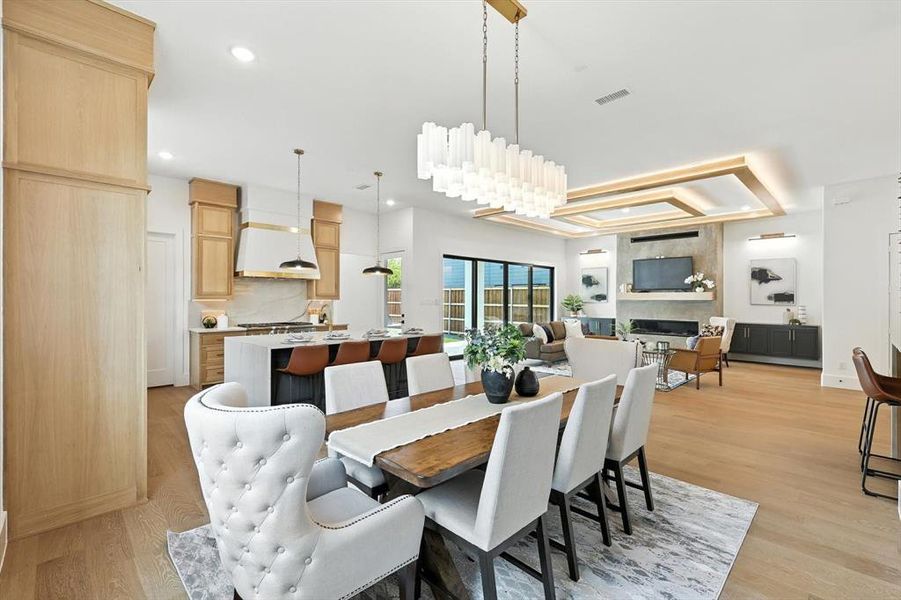 Furnished interior view inside a new home in , Dallas (Image 12). Furnished interior view inside a new home in , Dallas (Image 12).