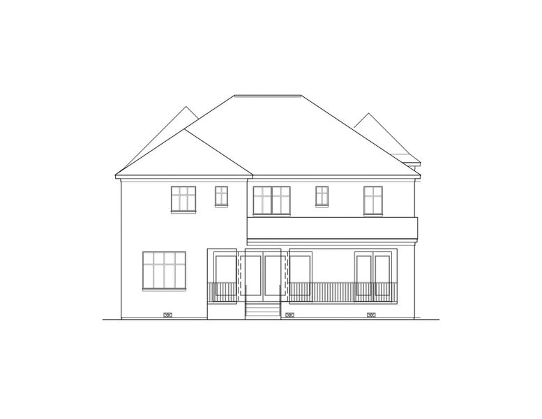 Exterior rendering of this home design in , Bellaire, TX (Image 3).