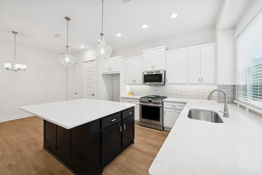 Furnished interior view inside a new home in Retreat at Oak Park, Houston (Image 5).