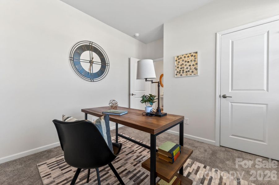 Furnished interior view inside a new home in Esplanade at Northgate, Indian Trail (Image 12).