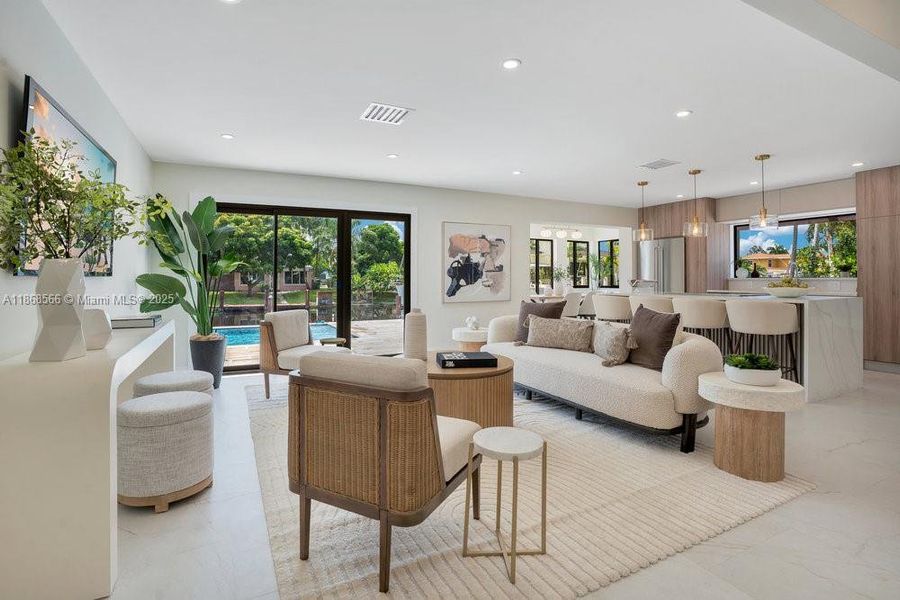 Furnished interior view inside a new home in , Fort Lauderdale (Image 14). Furnished interior view inside a new home in , Fort Lauderdale (Image 14).