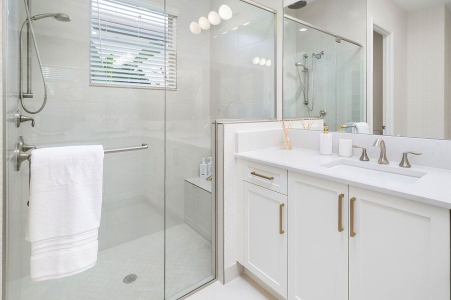 Representative furnished interior of a home built from the Eclipse by GL Homes in Valencia Sky (55+), Naples (Image 14).