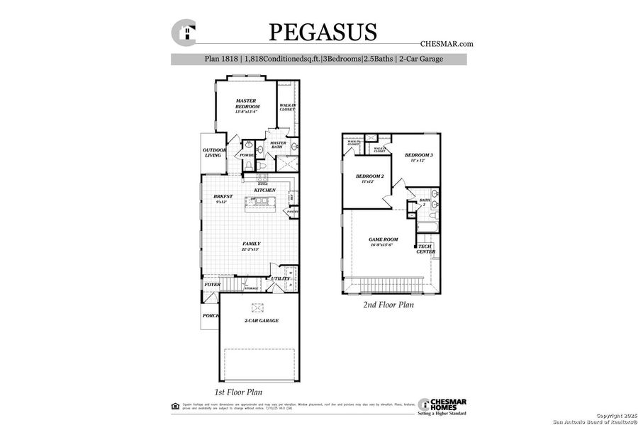 2D floor plan layout of this home in Centero at Stone Oak, San Antonio, TX (Image 3). 2D floor plan layout of this home in Centero at Stone Oak, San Antonio, TX (Image 3).