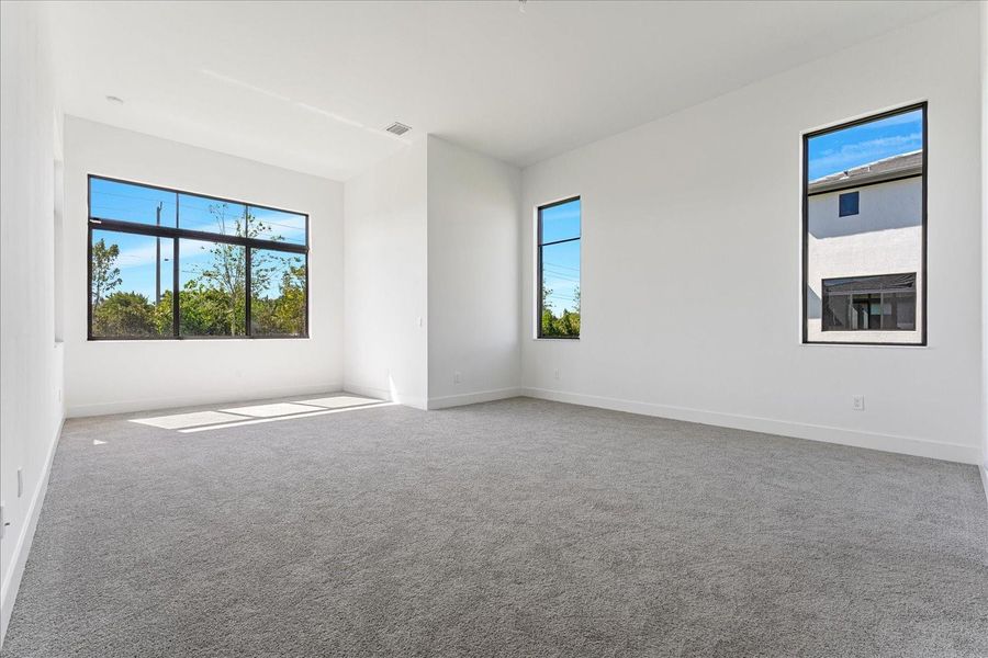 Master bedroom with sitting area