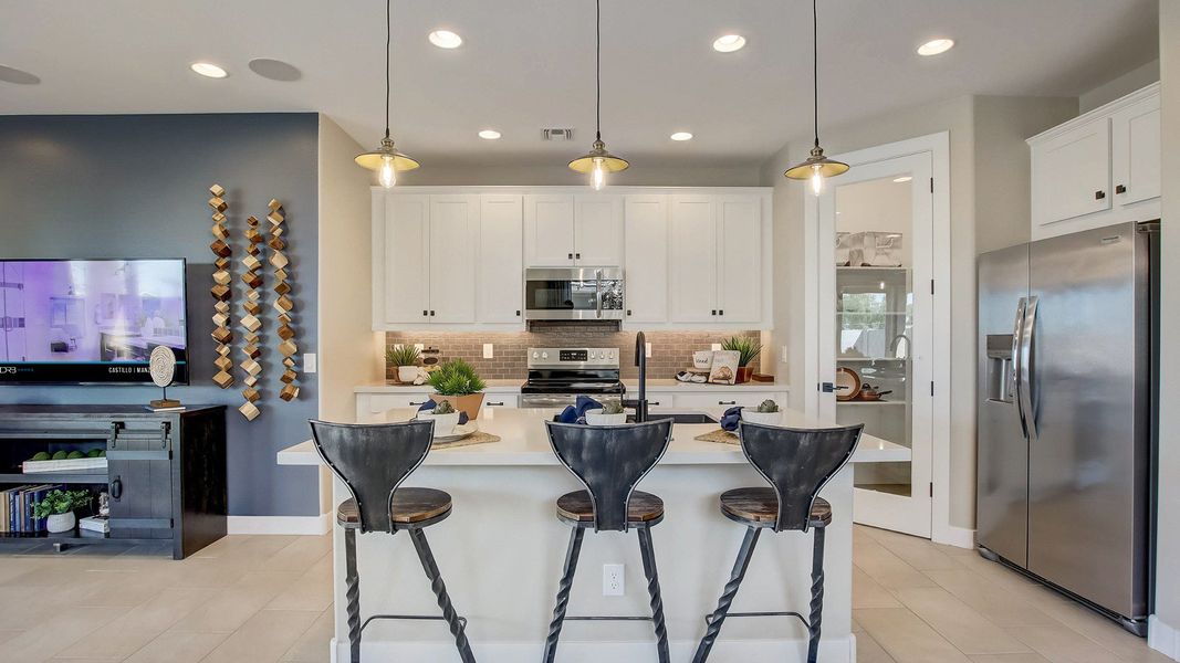 Furnished interior view inside a new home in Castillo at Anderson Parc, Buckeye (Image 10).