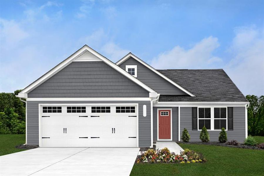 Representative exterior photo of a completed home built from the Tupelo by Ryan Homes in Somerset, Santee, SC (Image 1).