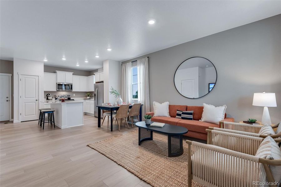 Furnished interior view inside a new home in Vista Meadows, Fort Lupton (Image 16).
