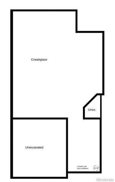 Floorplan crawlsapce