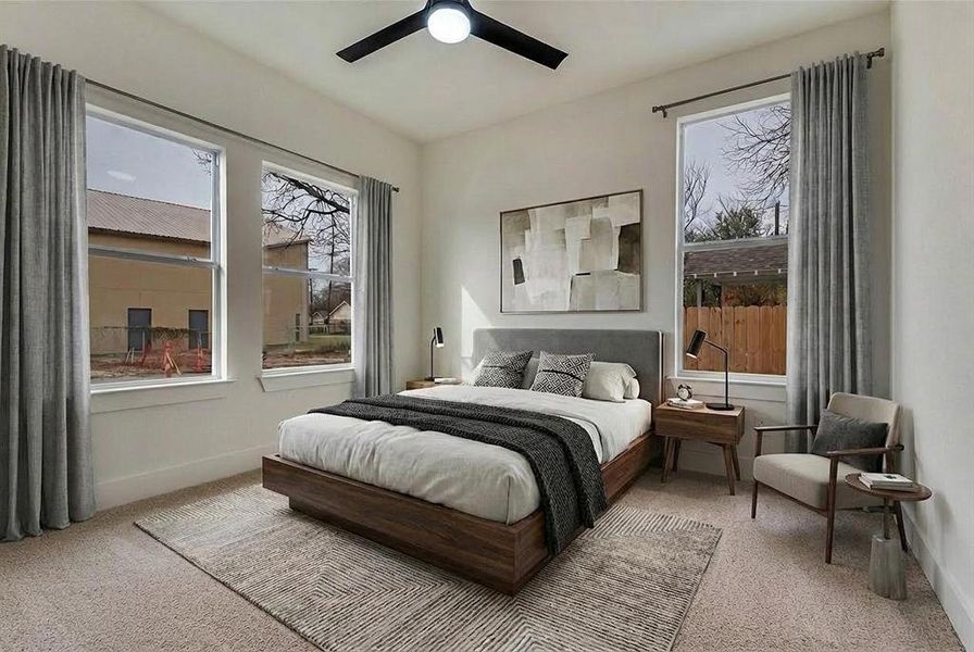 Furnished interior view inside a new home in , Dallas (Image 5).