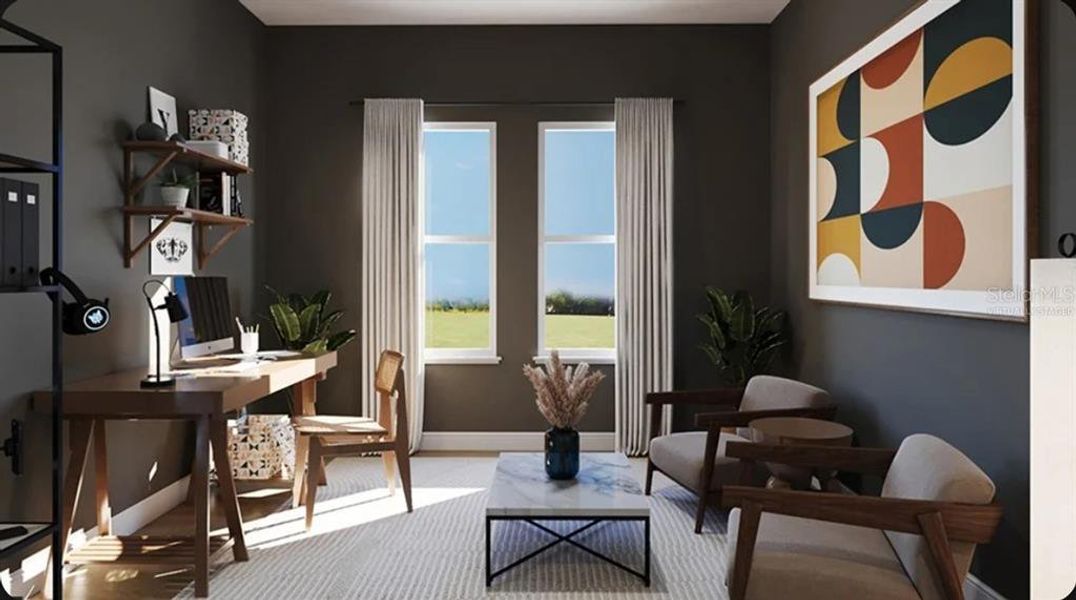 Furnished interior view inside a new home in Esplanade at Wiregrass Ranch, Wesley Chapel (Image 10).