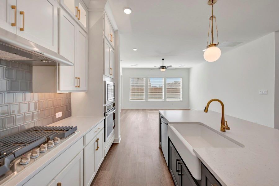 Furnished interior view inside a new home in Brookewater 55’ Homesites, Rosenberg (Image 8).