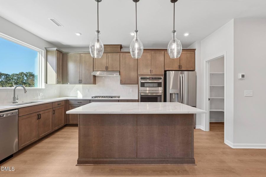 Large Kitchen Island and Pantry
