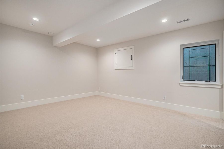 Basement bedroom