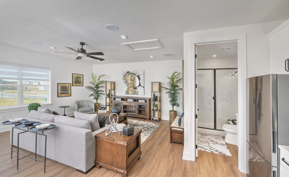 Furnished interior view inside a new home in Laureate Park, Orlando (Image 17). Furnished interior view inside a new home in Laureate Park, Orlando (Image 17).