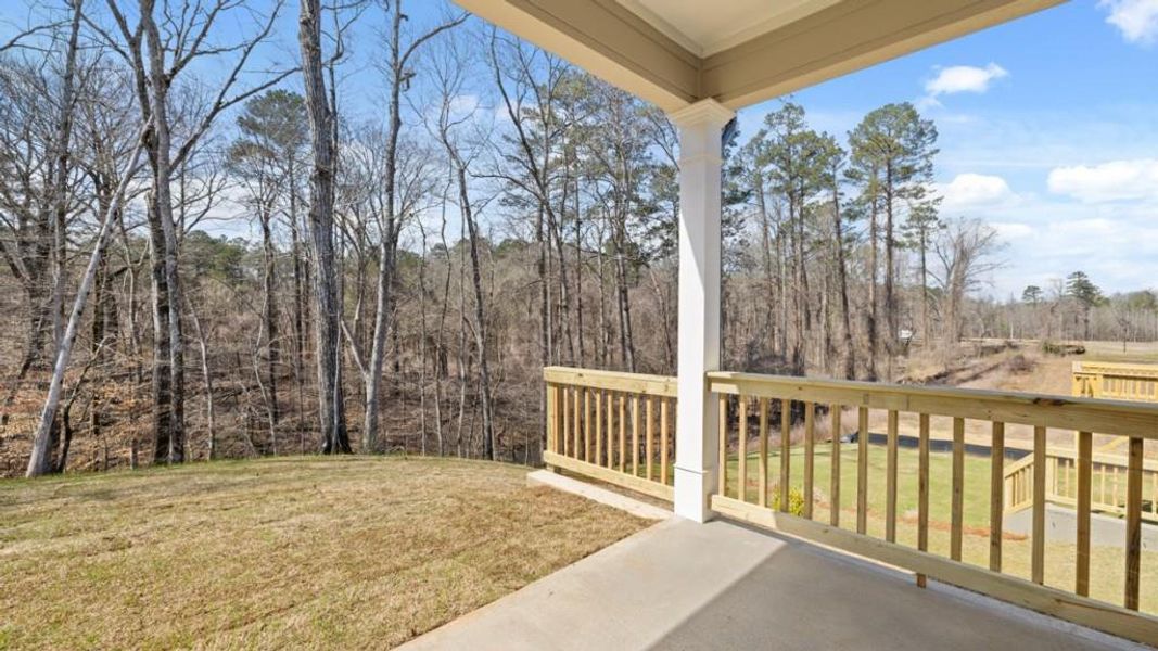 Exterior details and patio area of a home in South Wind, Union City (Image 3).