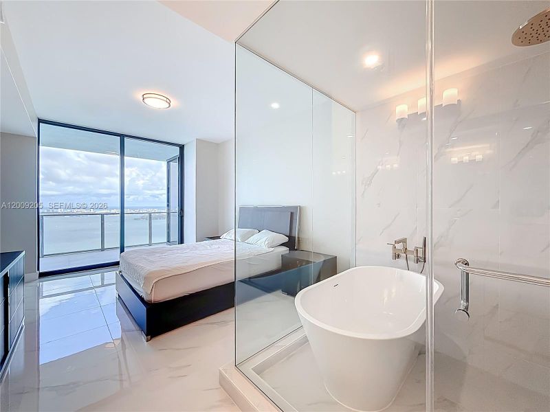 Furnished interior view inside a new home in , Miami (Image 8).