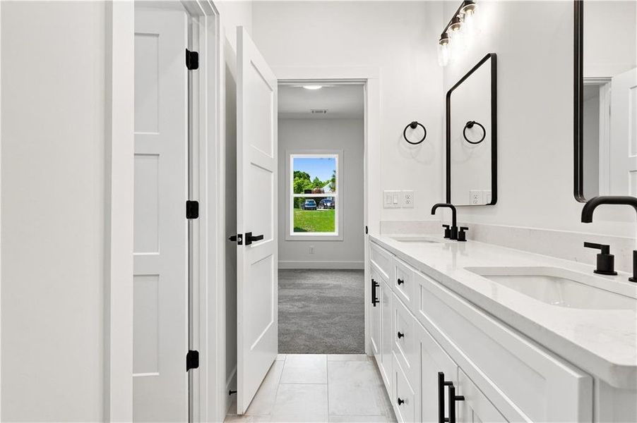 Furnished interior view inside a new home in , Fairburn (Image 39).