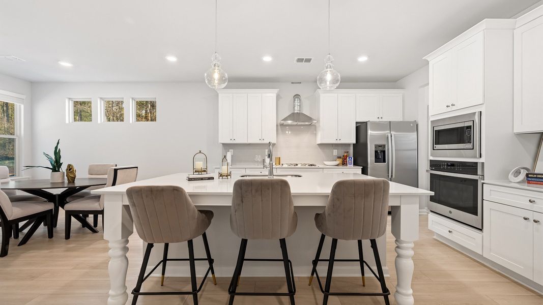 Representative furnished interior of a home built from the Lassiter by DRB Homes in Bellerose, Gibsonville (Image 7).