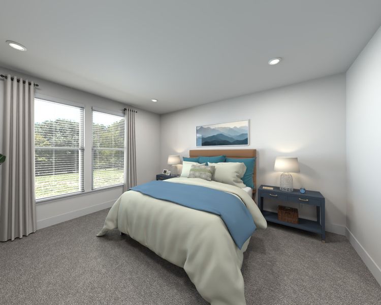 The primary suite offers a private retreat.