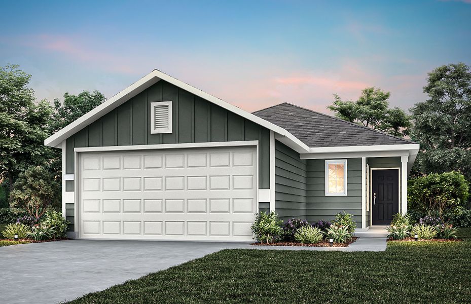 Representative exterior photo of a completed home built from the Llano by Centex in Ashford Crossing, Princeton, TX (Image 7). Representative exterior photo of a completed home built from the Llano by Centex in Ashford Crossing, Princeton, TX (Image 7).