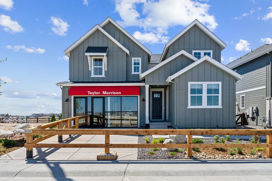 Representative exterior photo of a completed home built from the Fairmount | A Multi-Gen Home by Taylor Morrison in Macanta City Collection, Castle Rock, CO (Image 1).