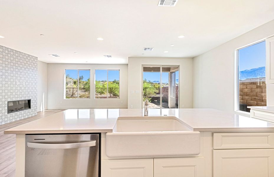 Furnished interior view inside a new home in Vistoso Canyon Estates, Oro Valley (Image 9).