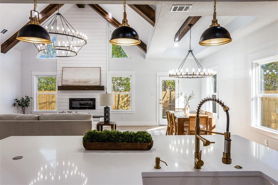 Close-up of interior finishes inside a home in , Fort Worth (Image 20).