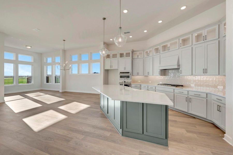 Furnished interior view inside a new home in Brookewater 55’ Homesites, Rosenberg (Image 12).