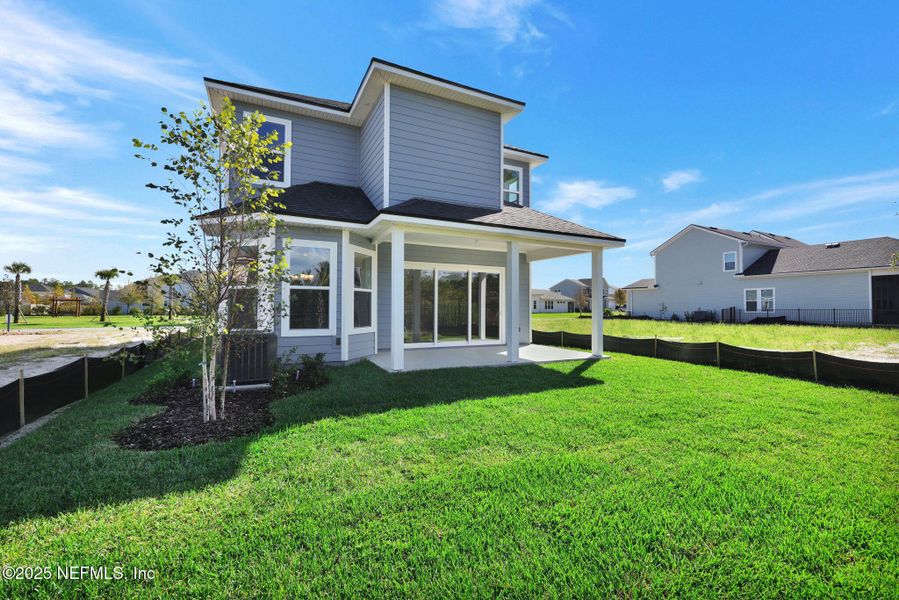 Exterior details and patio area of a home in Crosswinds at Nocatee, Nocatee (Image 24).