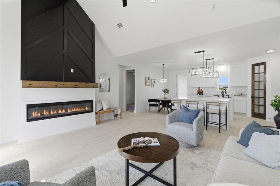 Furnished interior view inside a new home in , Joshua (Image 6).