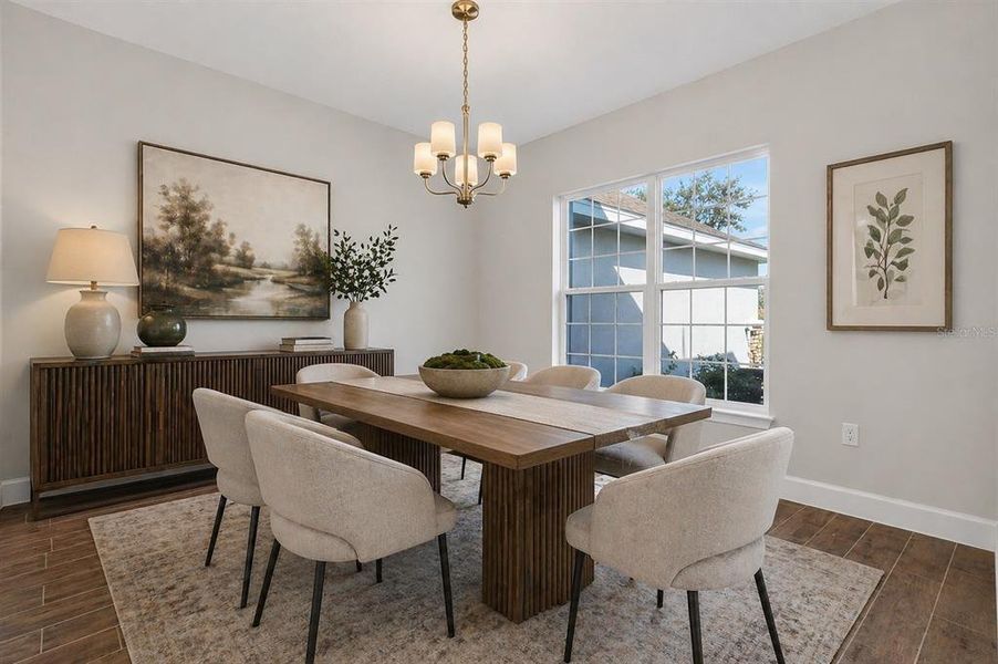 Furnished interior view inside a new home in Hill Country Estates, Dade City (Image 12).